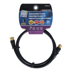 Monster Just Hook It Up Cable/Satellite TV Cable 3ft